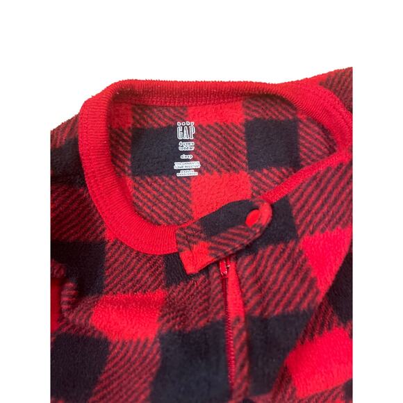 Baby Gap 4T Buffalo Plaid Footed Sleeper - Picture 2 of 3